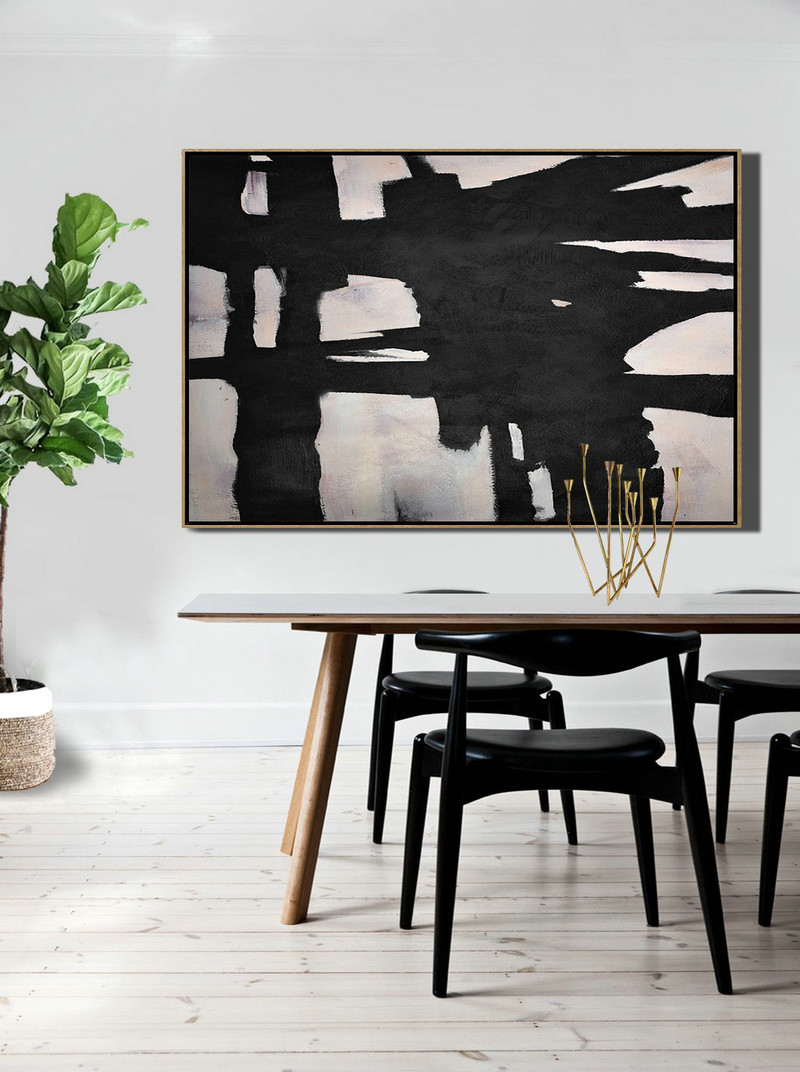 Original Abstract Painting Extra Large Canvas Art,Hand-Painted Oversized Horizontal Minimal Art On Canvas,Original Abstract Art Paintings